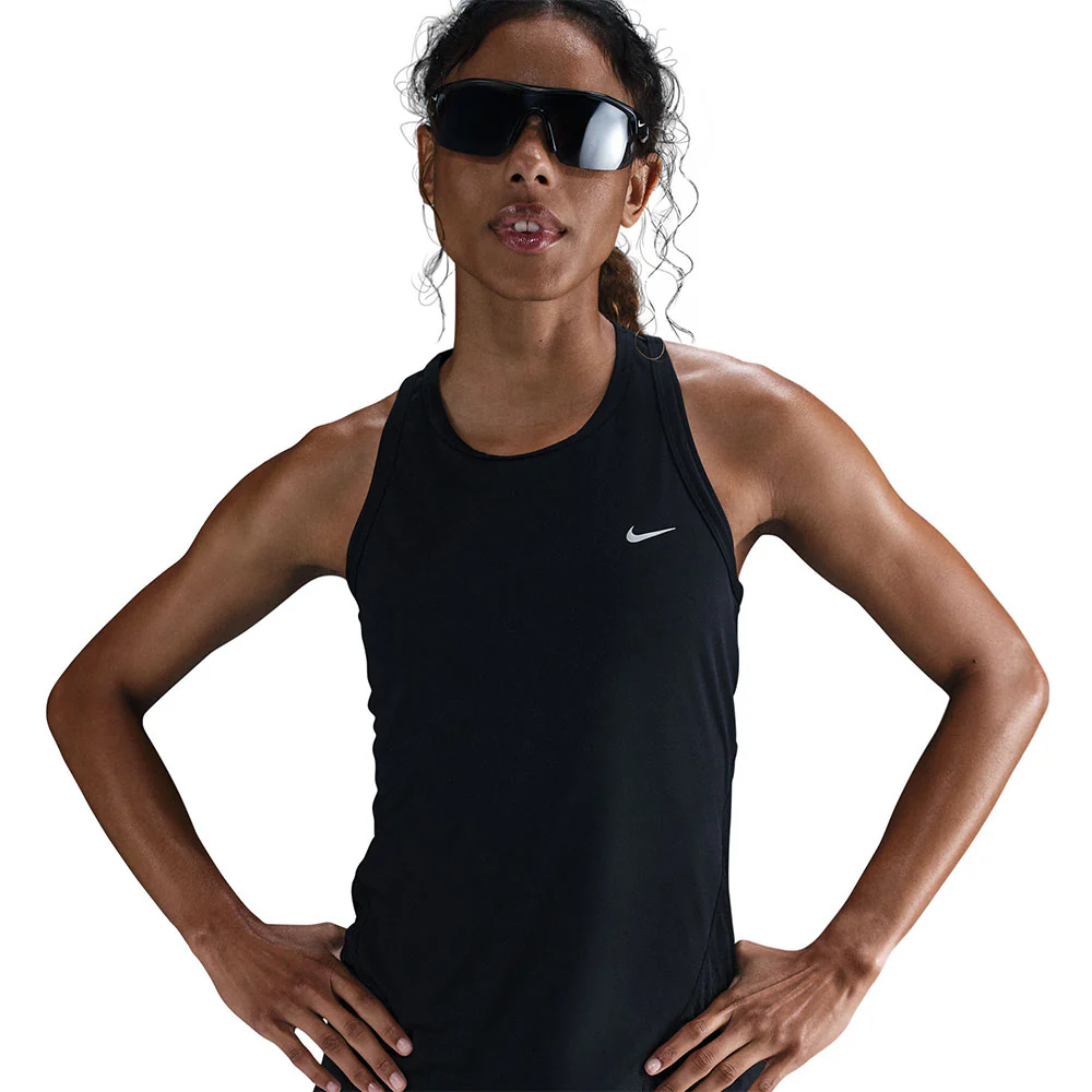 NIKE Tempo Women's Running Tank - Black - L (US SIZE)