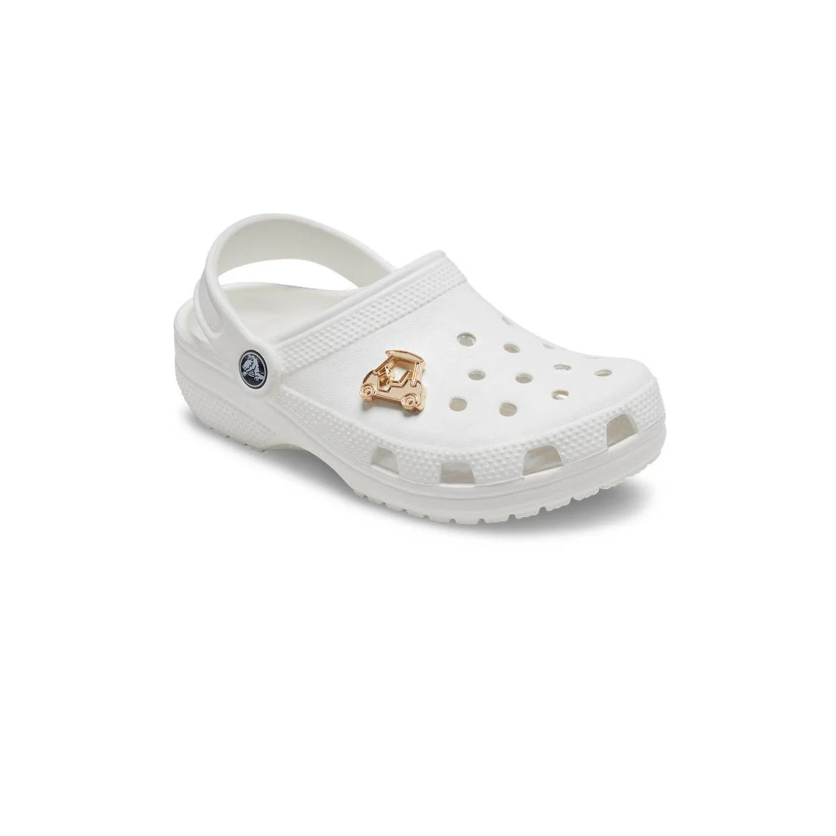 CROCS Jibbitz Gold Golf Cart Shoes Charm - Gold - ONE SIZE