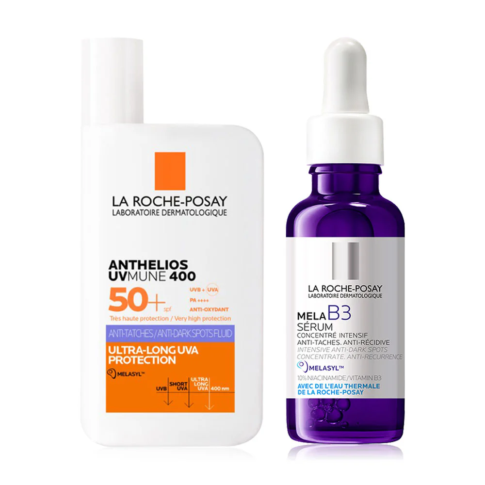 Сыворотка La Roche Posay Set 2 Items Mela B3 30 мл+ Anthelios Uvmune400 Anti-Dark Spots Fluid SPF50+ PA++++ 50 мл
