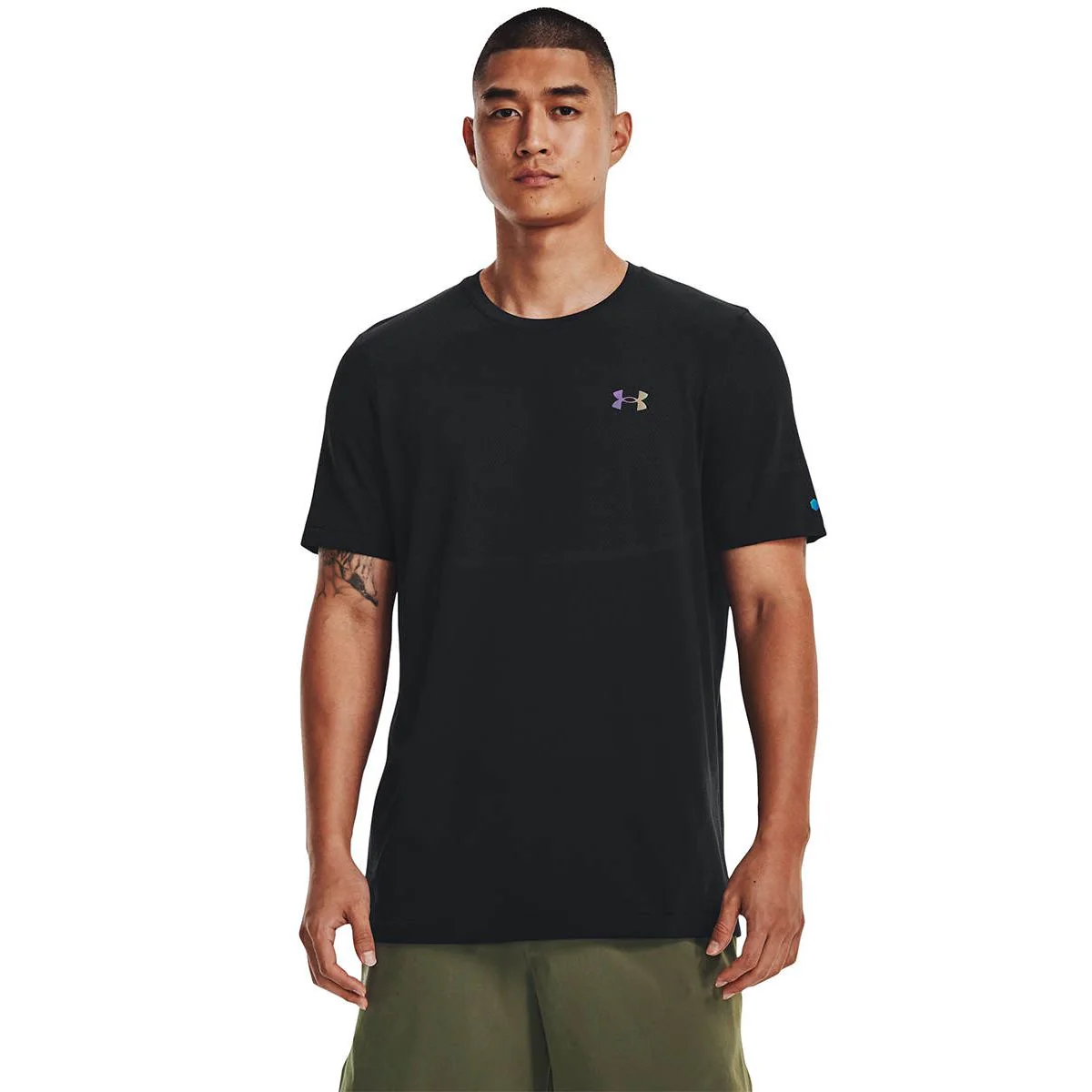 UNDER ARMOUR Vanish Elite Seamless Men's Training T-Shirt - Black - L (US SIZE)