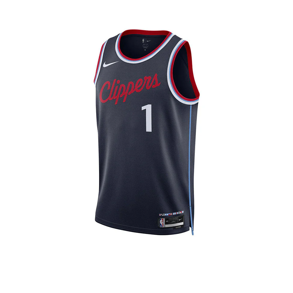 NIKE Men's James Harden LA Clippers Swingman Icon Edition 2024/25 Basketball Jersey - Navy - 2XL (US SIZE)