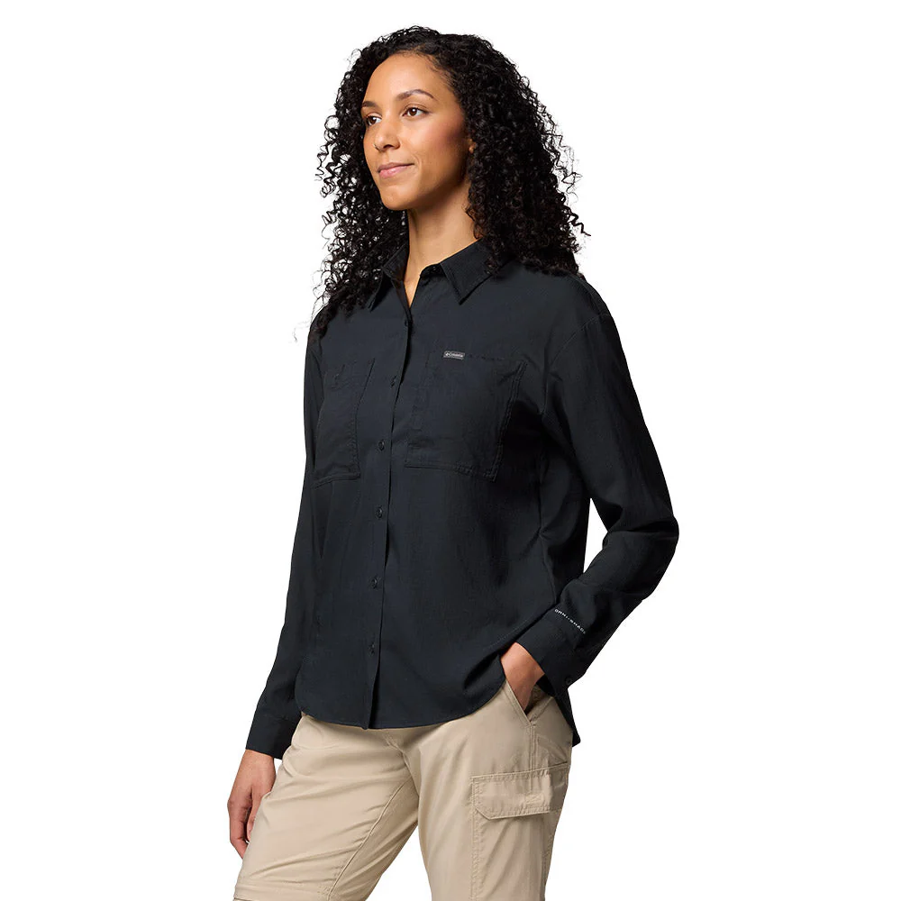 COLUMBIA Silver Ridge™ Utility Long Sleeve Women's Shirt - Black - 2XL (US SIZE)