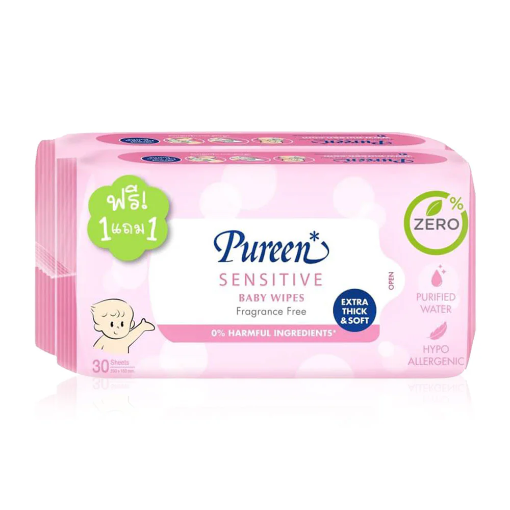 Pureen Wet Wipe Sensitive [30Sheets x 2pcs]