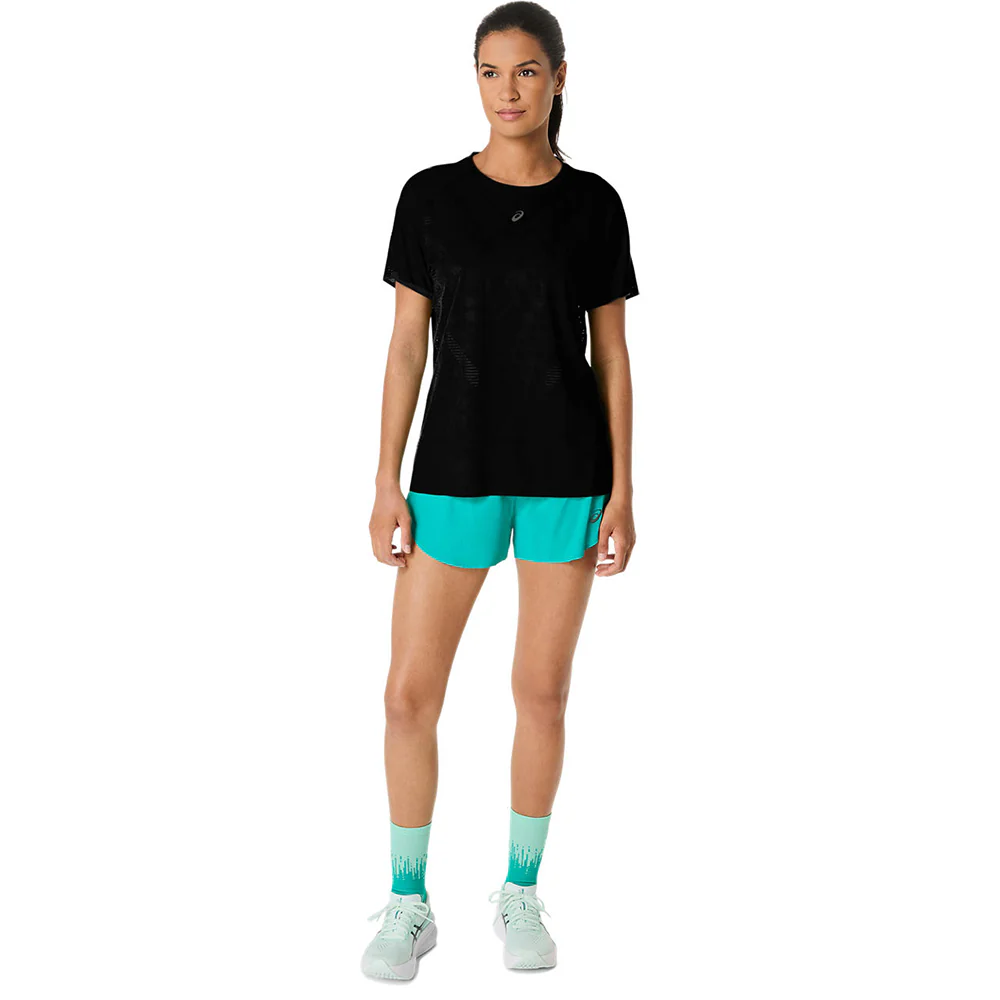ASICS Metarun Women's Running T-Shirt - Black - L (ASIAN SIZE)