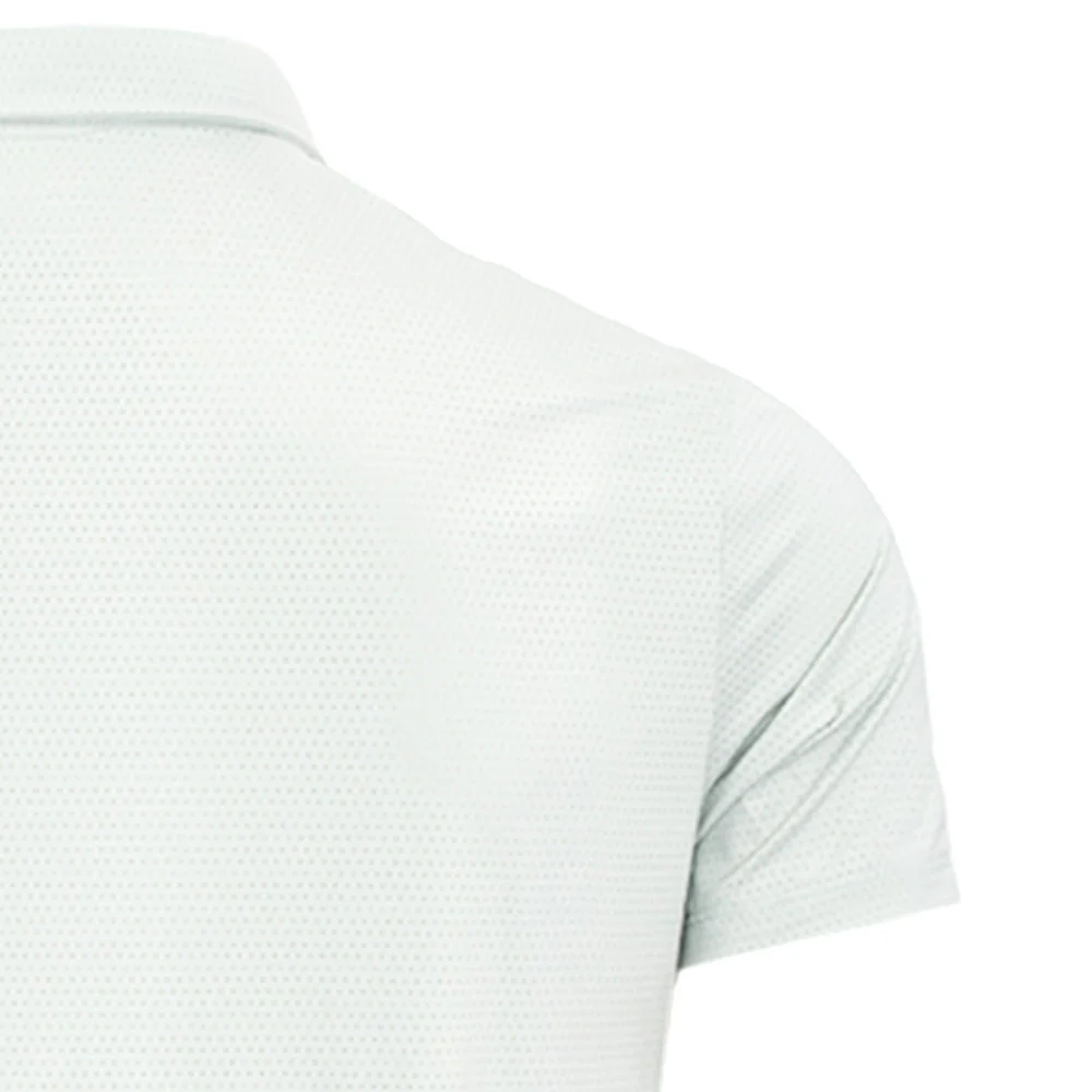 9NINE SS Reg Men's Badminton Polo Shirt - Green - L (US SIZE)