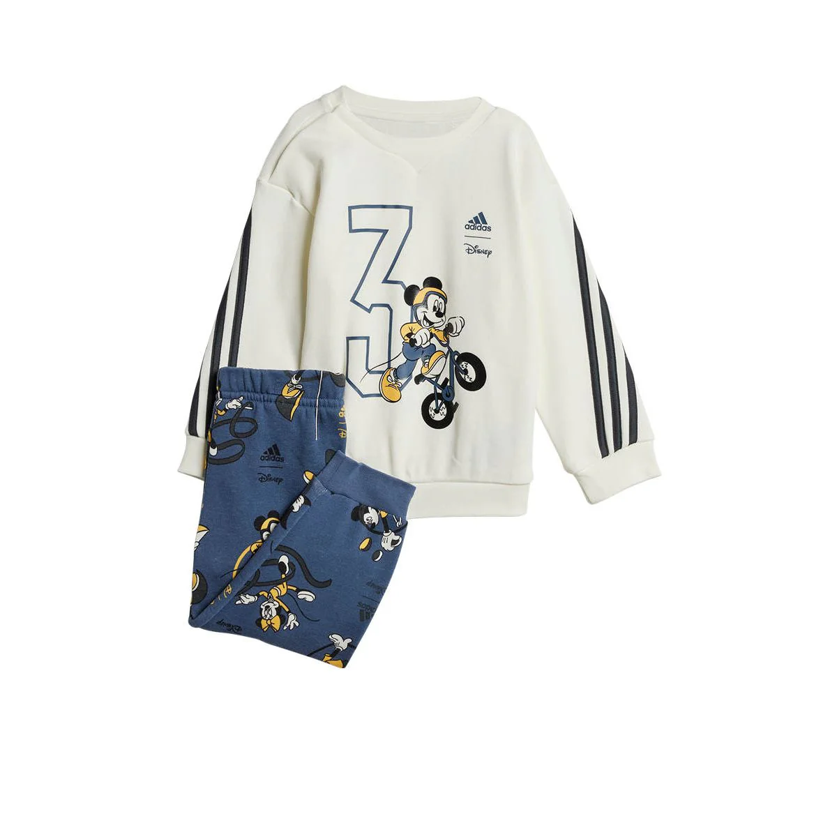 Adidas Disney Mickey Mouse Kids Joggers Set — цвет белый, размер 74 CM