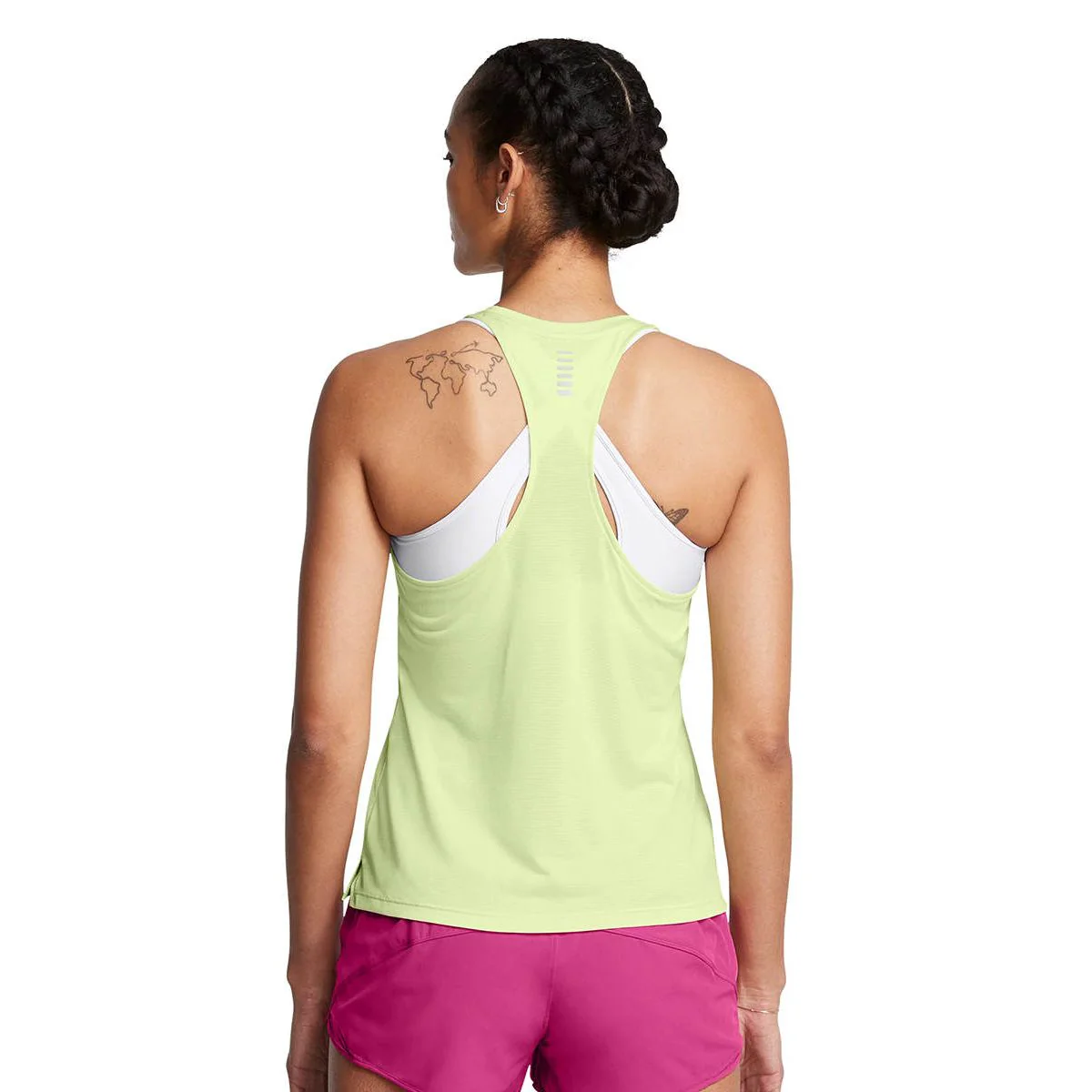 Under Armour Launch Women's Running Tank — цвет зеленый, размер L (американский размер)
