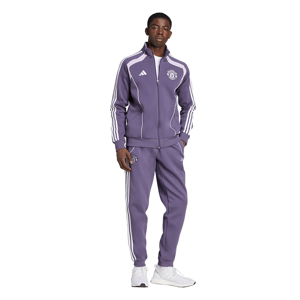 ADIDAS Manchester United UBP Doubleknit Tracksuit Men's Football Pants - Purple - 2XL (UK SIZE)