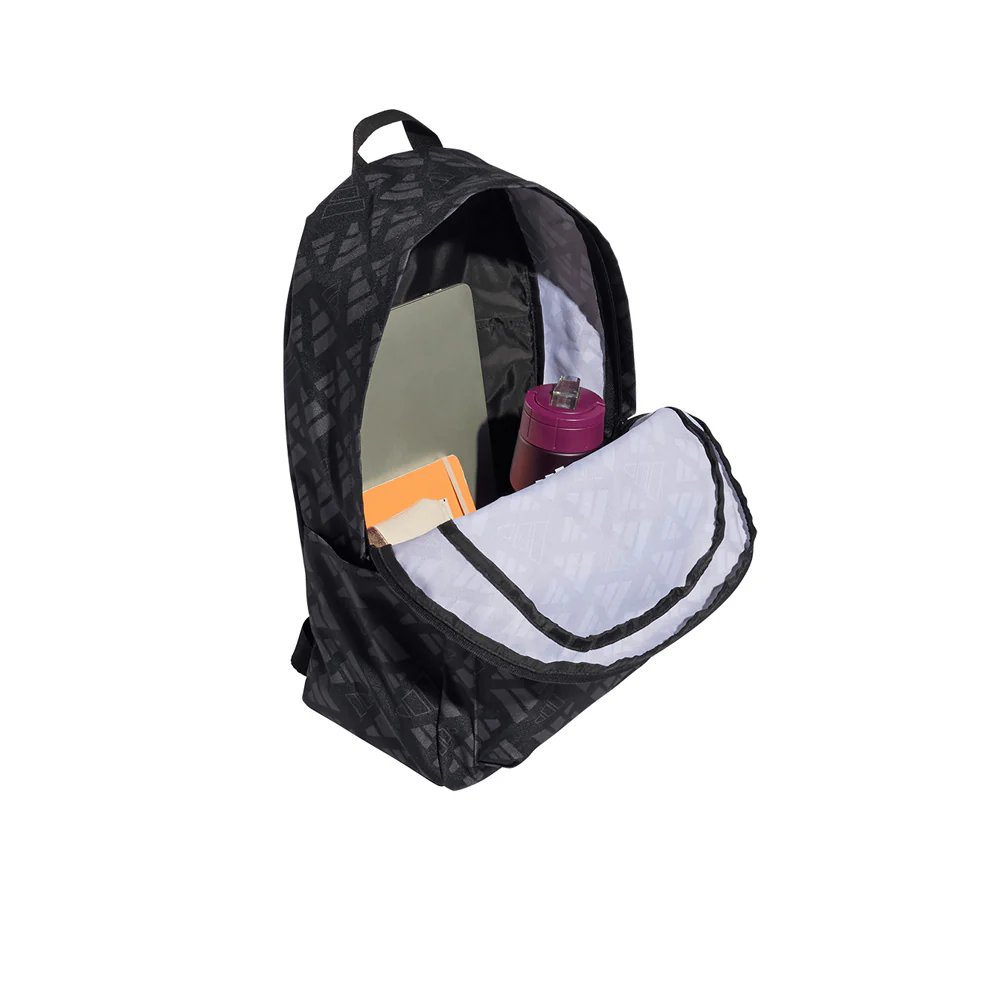 ADIDAS Classic Monogram Graphic Unisex Backpack - Black - ONE SIZE