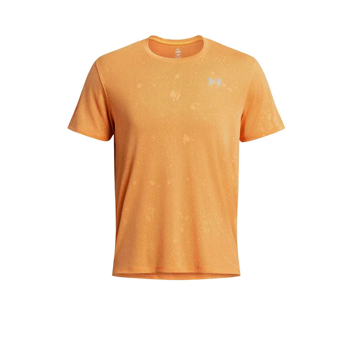 UNDER ARMOUR Launch Splatter Men's Running T-Shirt - Orange - L (US SIZE)