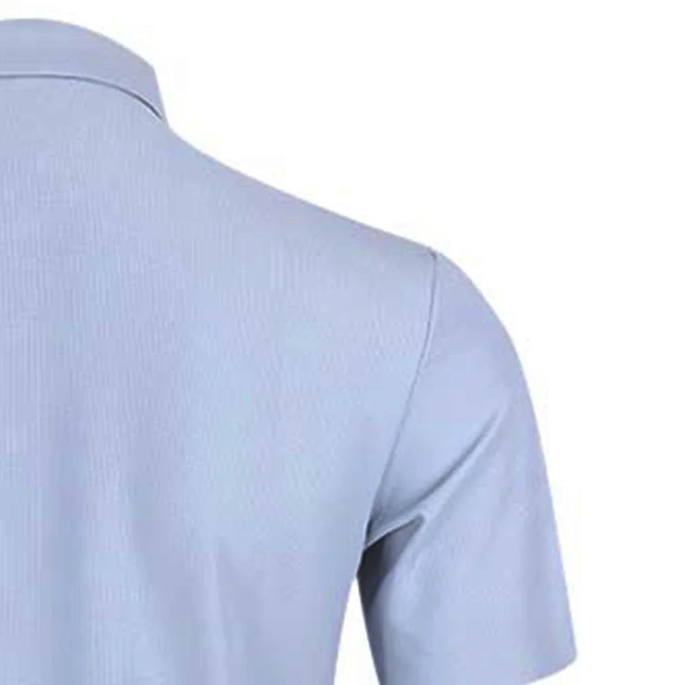 9NINE N25GOPOM05 Men's Golf Polo Shirt - Blue - 2XL (US SIZE)