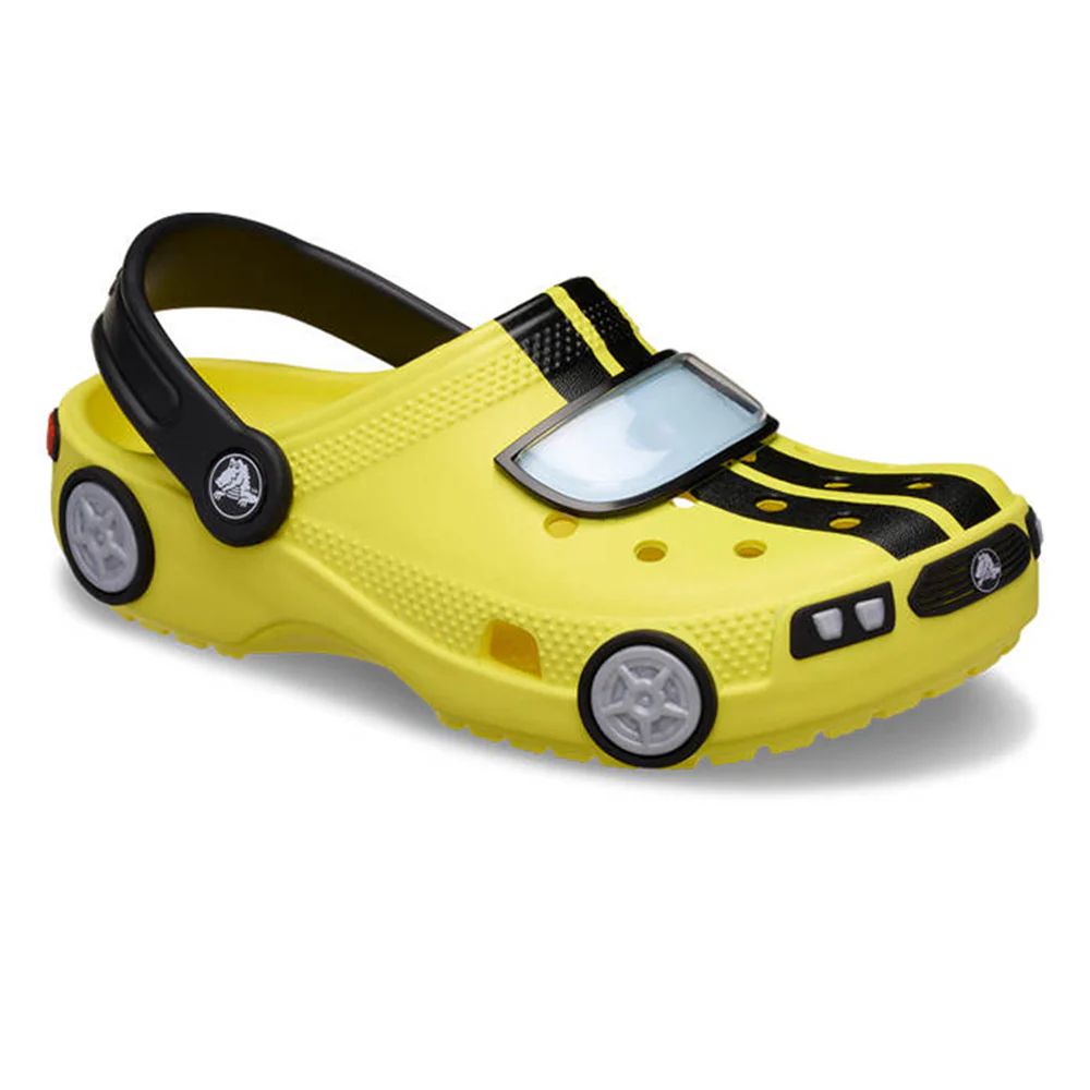 CROCS Classic IAM Race Car Clog Toddler Kids Lifestyle Shoes - Yellow - US C10