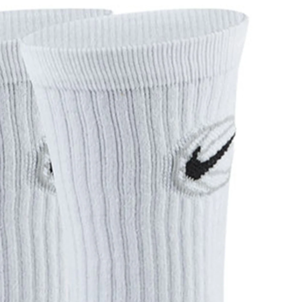 NIKE Everyday Crew (3 Pairs) Men's Basketball Socks - White - L (US SIZE)