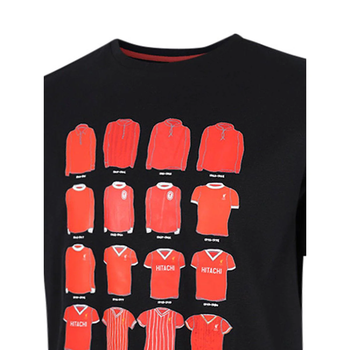 LFC Retro Champion Men's Football T-Shirt - Black - 2XL (UK SIZE)