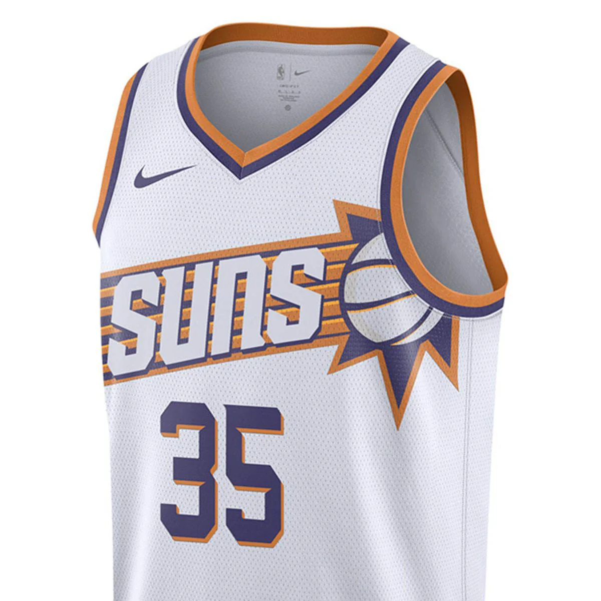NIKE Phoenix Suns Association Edition 2023/24 Men's Basketball Jersey - White - 2XL (US SIZE)