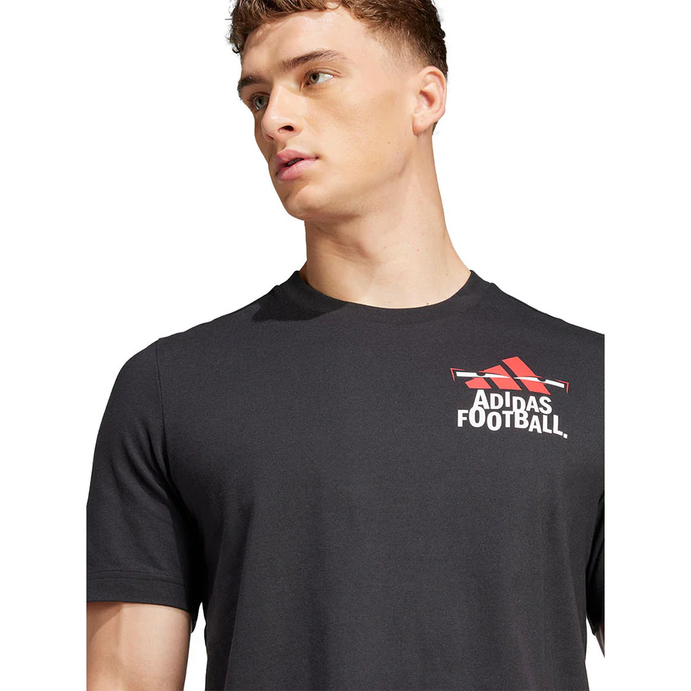 ADIDAS Football Graphic Men's Football T-Shirt - Black - 2XL (UK SIZE)