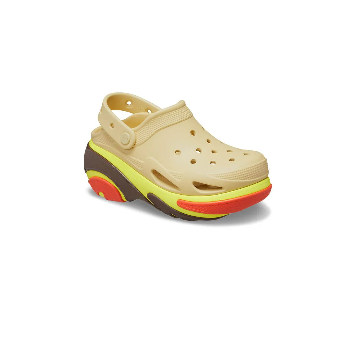 CROCS Bubble Crush Clog Unisex Lifestyle Shoes - Beige - US M4/W6