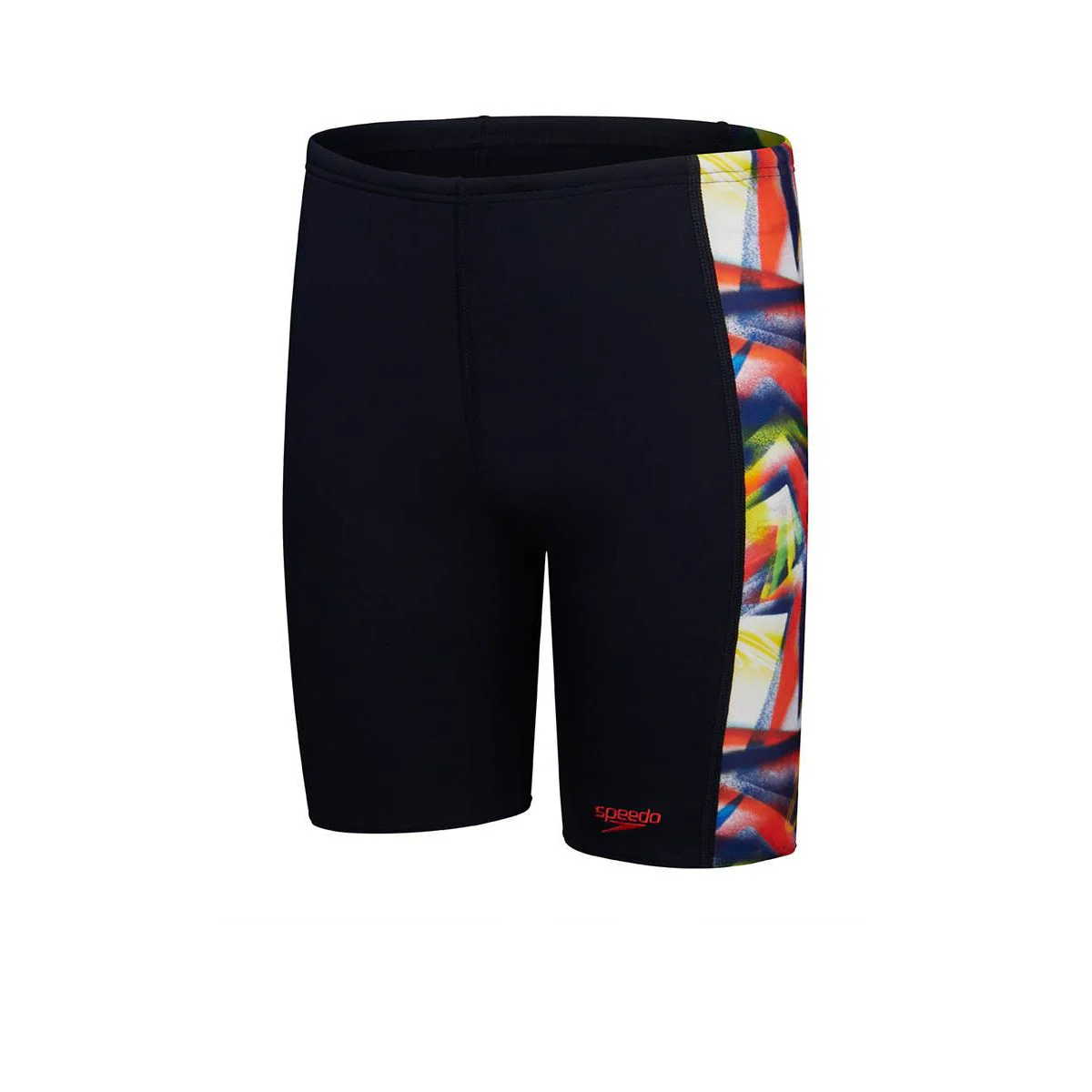 SPEEDO Digital Panel Jammer Boys Swim Shorts - Black - 11-12 YEARS