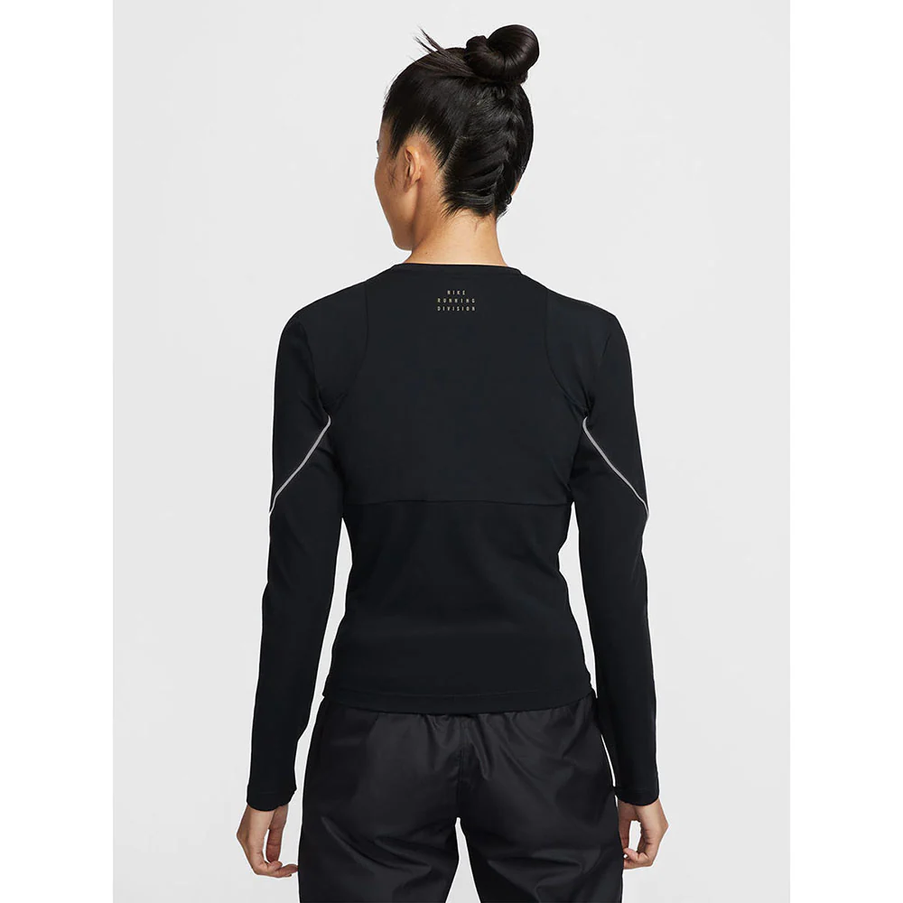 NIKE Running Division Long-Sleeve Women's Running T-Shirt - Black - L (ASIAN SIZE)