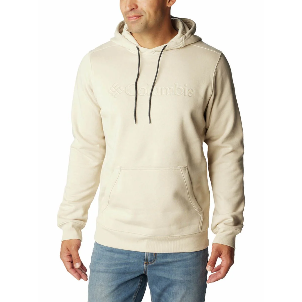 COLUMBIA CSC Basic Logo II Men's Hoodie - Beige - L (US SIZE)