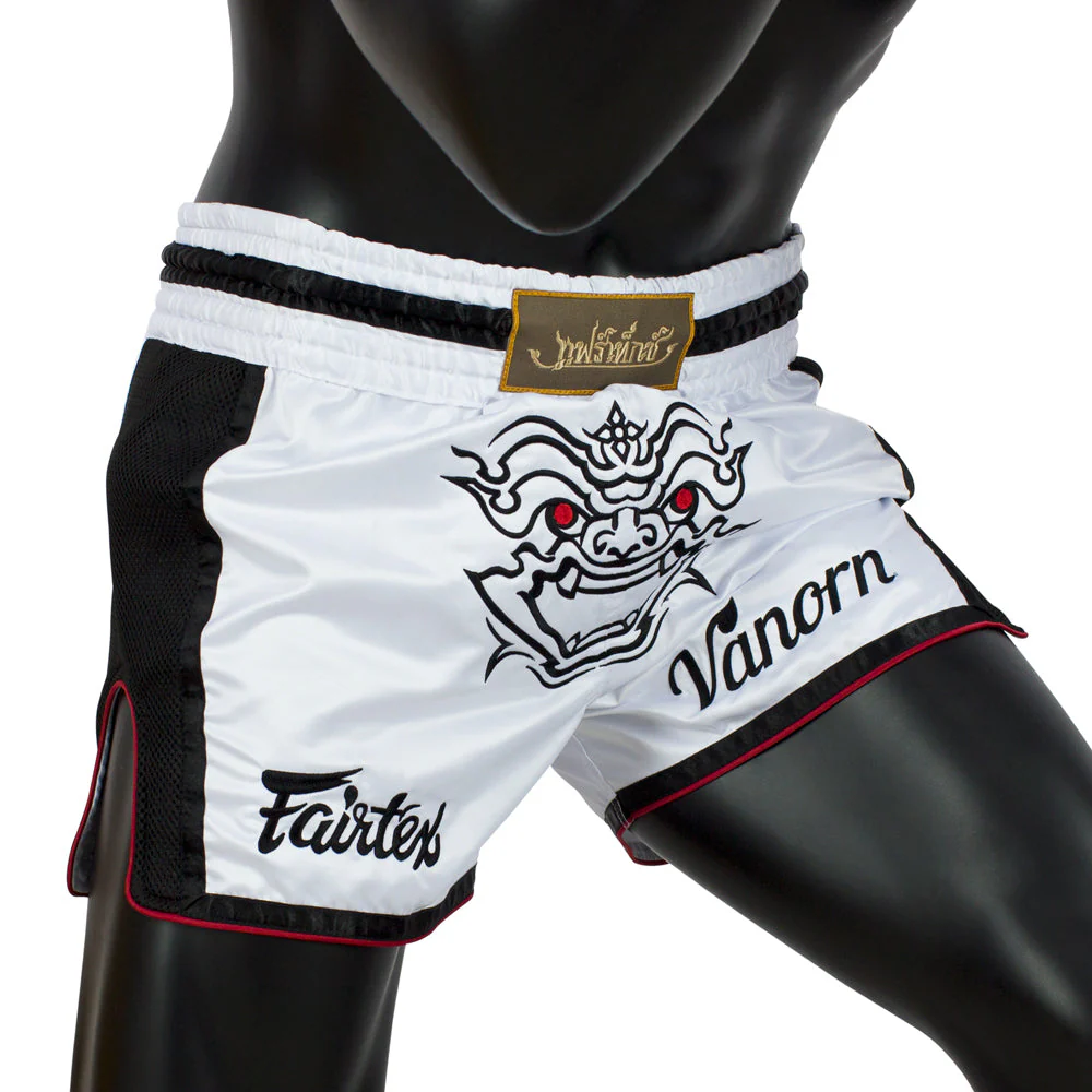 Muay Thai Shorts - BS1712 Vanorn - White - L