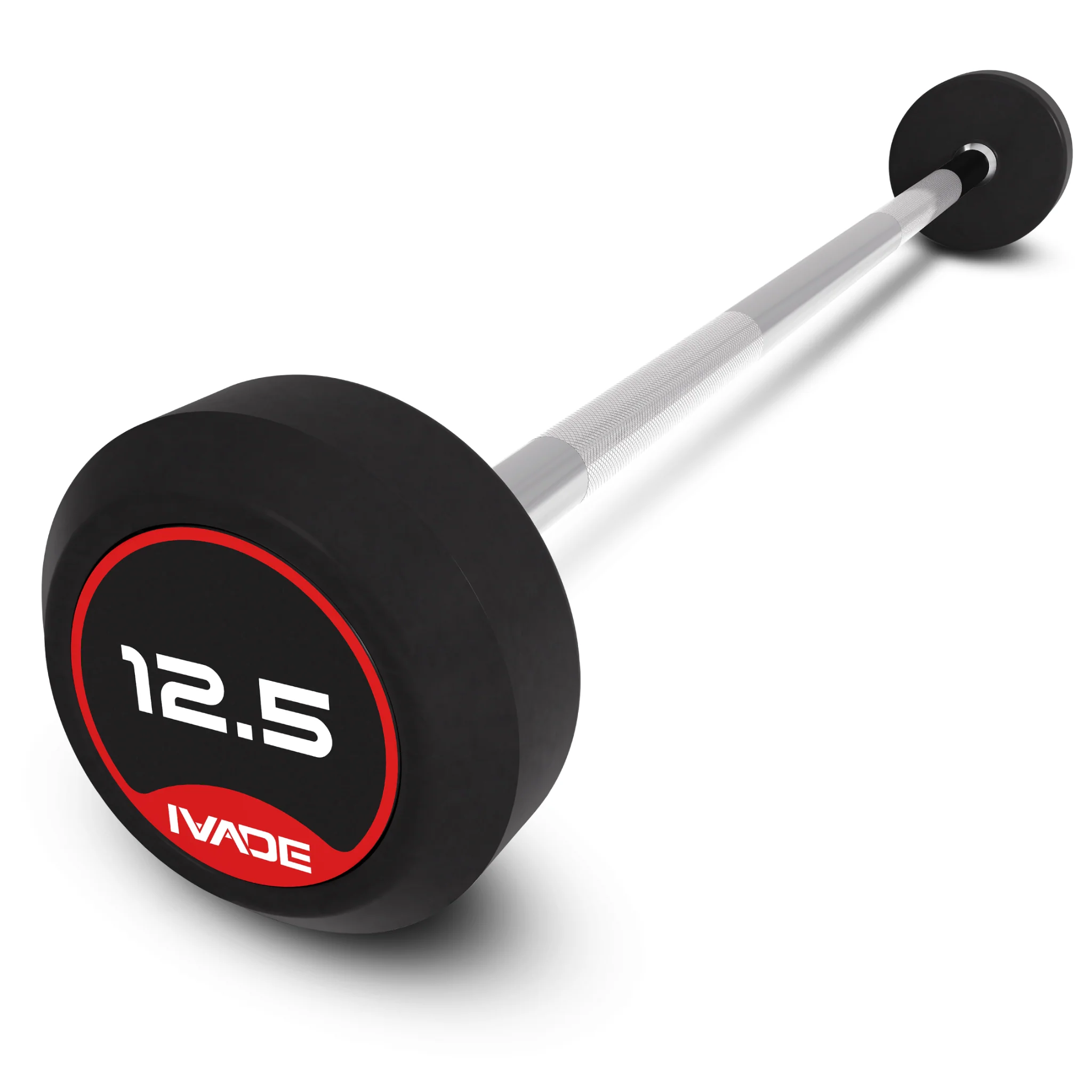 บาร์เบล แกนตรง หุ้มยาง IVADE (MD3009) - Black - 10KG