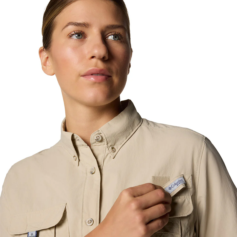 COLUMBIA PFG Bahama™ II Short Sleeve Women's Fishing Shirt - Beige - L (US SIZE)
