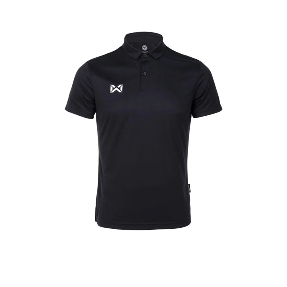 WARRIX Restart Unisex Polo Shirt - Black - 2L (ASIAN SIZE)