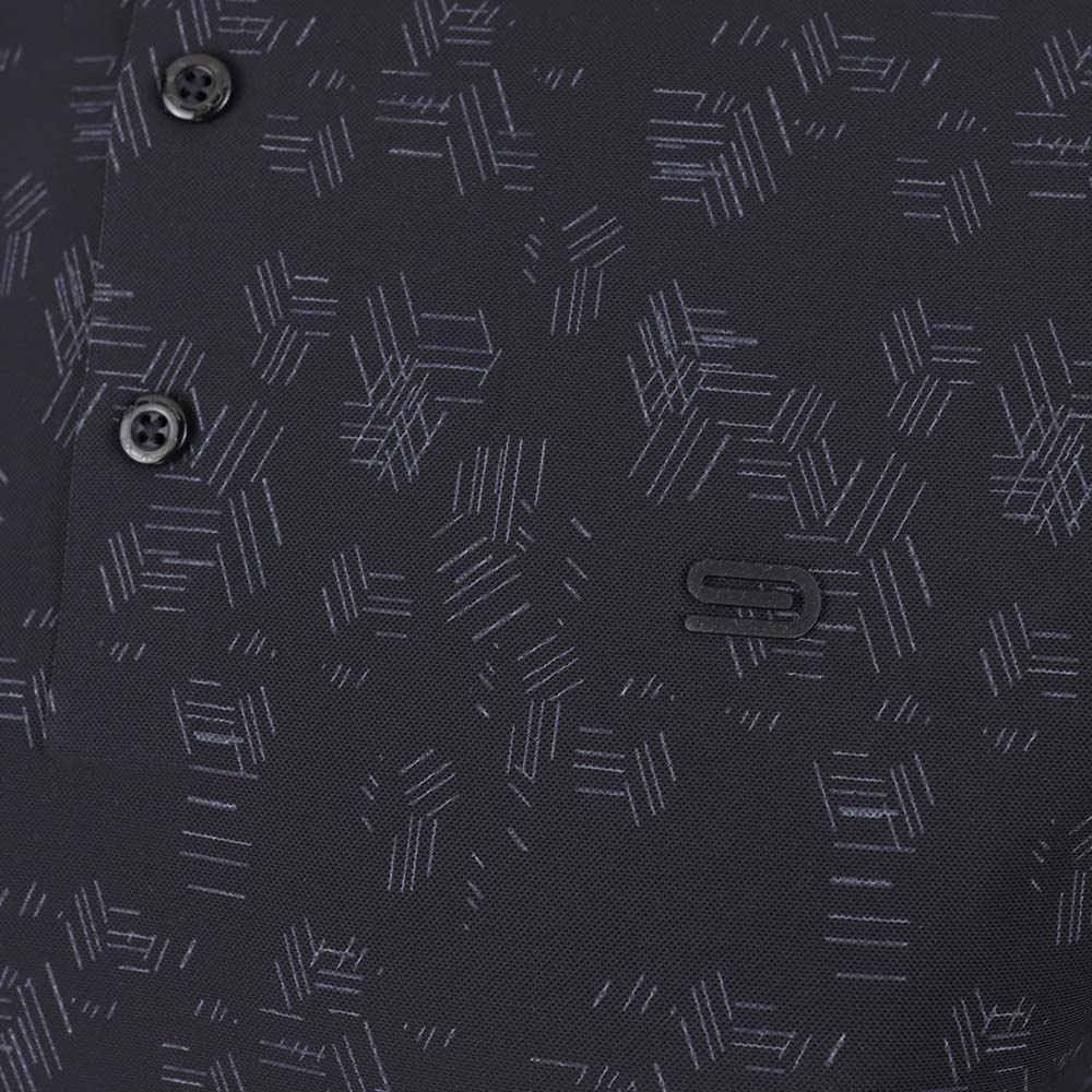 9NINE Basic Men's Golf Polo Shirt - Black - 2XL (US SIZE)