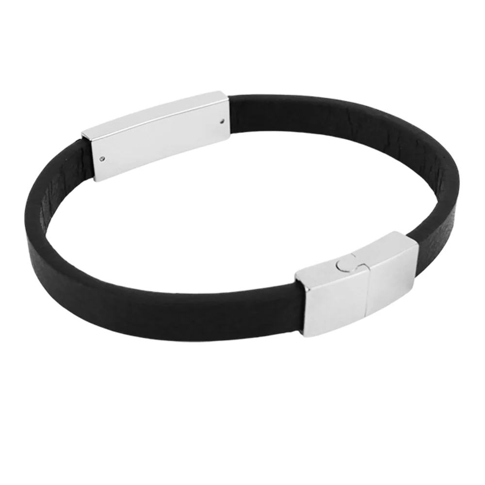 LFC Leather Unisex Bracelet - Black - ONE SIZE