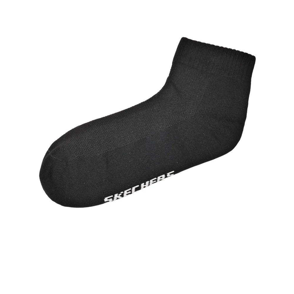 SKECHERS Quarter Unisex Socks - Black - ONE SIZE