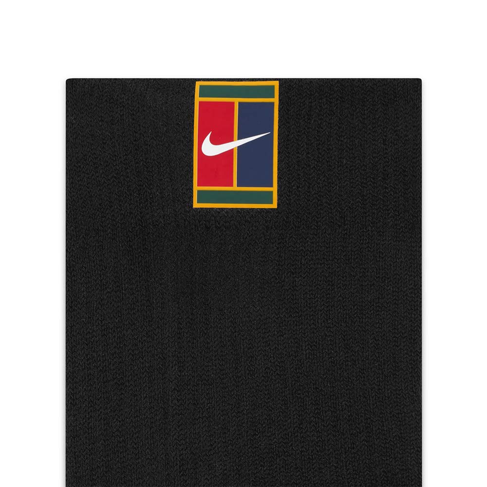 NIKE Court Multiplier Max Ankle Unisex Tennis Socks (2 Pairs) - Black - L (US SIZE)