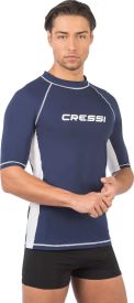 CRESSI Rash Guard Man Short Sleeve Dark Blue - Blue - 3XL