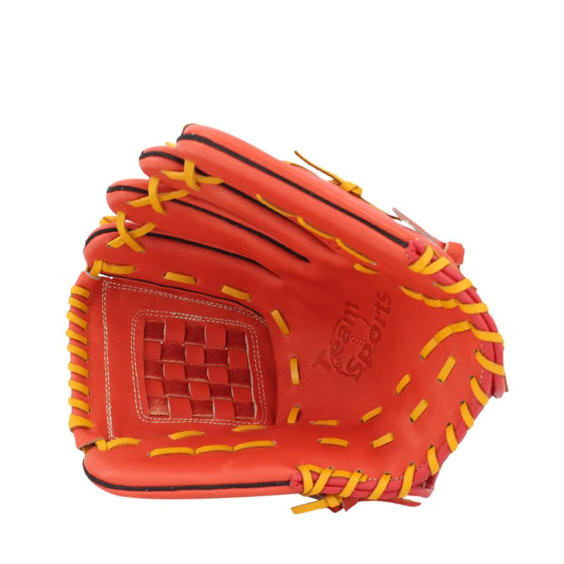 FBT Softball Gloves ถุงมือซอฟบอล Basket 12 นิ้ว หนังแท้ Orange 74427 - Orange - One size