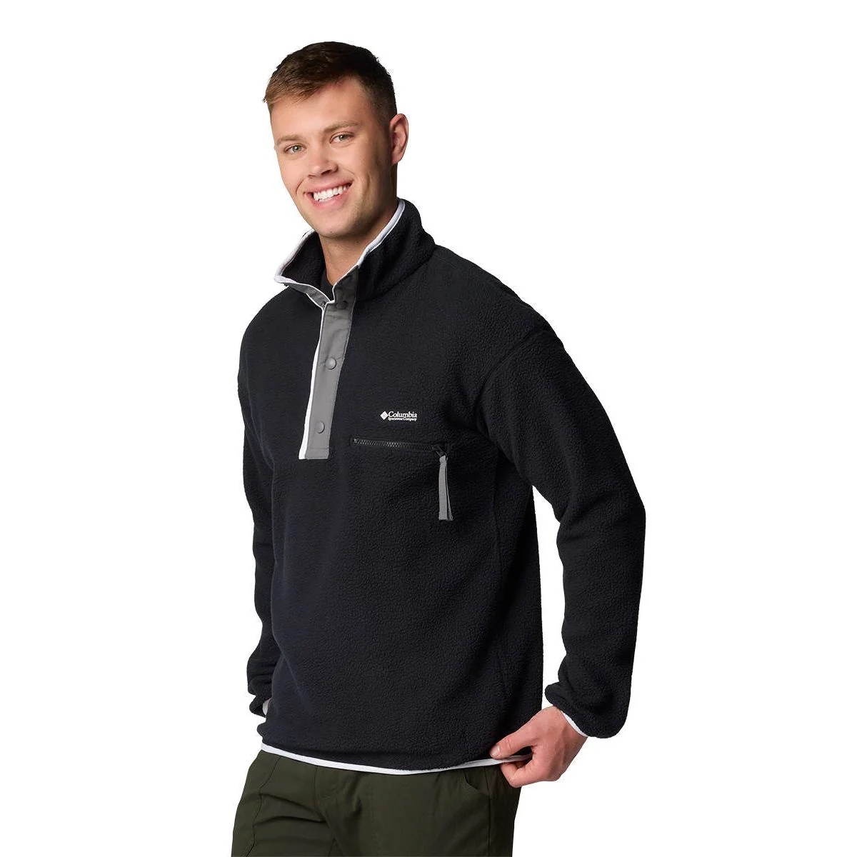 COLUMBIA Helvetia™ II Half Snap Men's Sweatshirt - Black - 2XL (US SIZE)