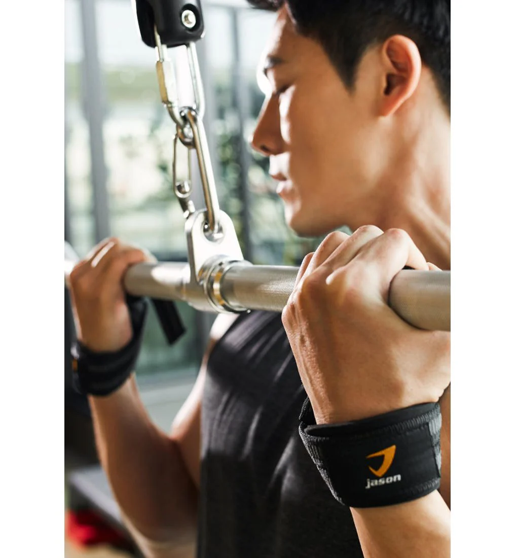 JASON X- Strap 1 Weightlifting Wrist Support Straps - Black - ONE SIZE