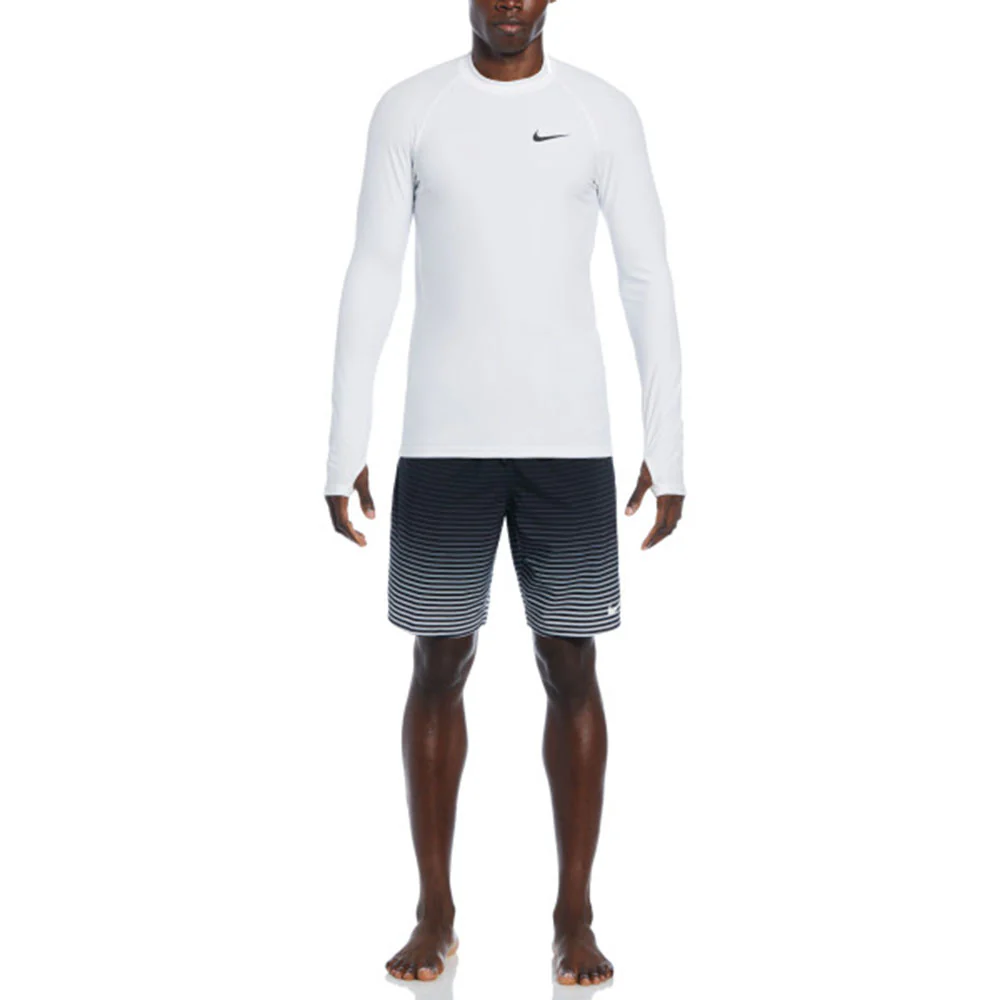 Nike Whitewater Long-Sleeve Men's Rashguard — цвет белый, размер L (американский размер)