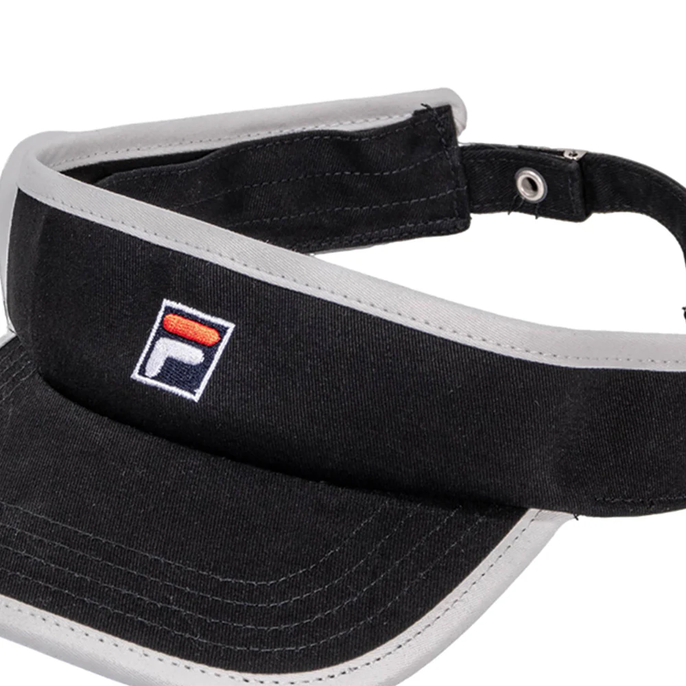 FILA Black Unisex Visor - Black - ONE SIZE