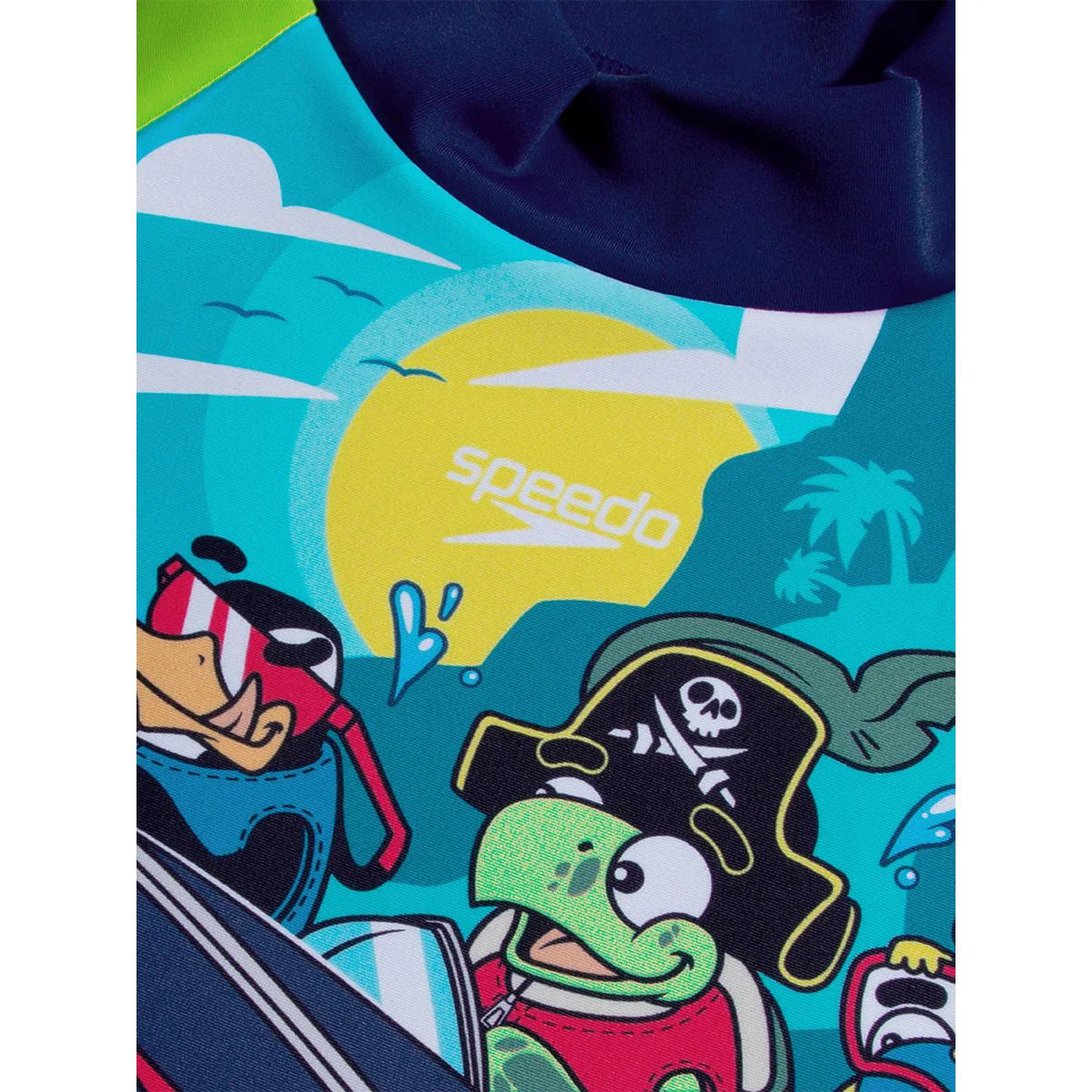 SPEEDO Learn To Swim Sun Protection Boys Rashguard Set - Blue - 2 YEARS