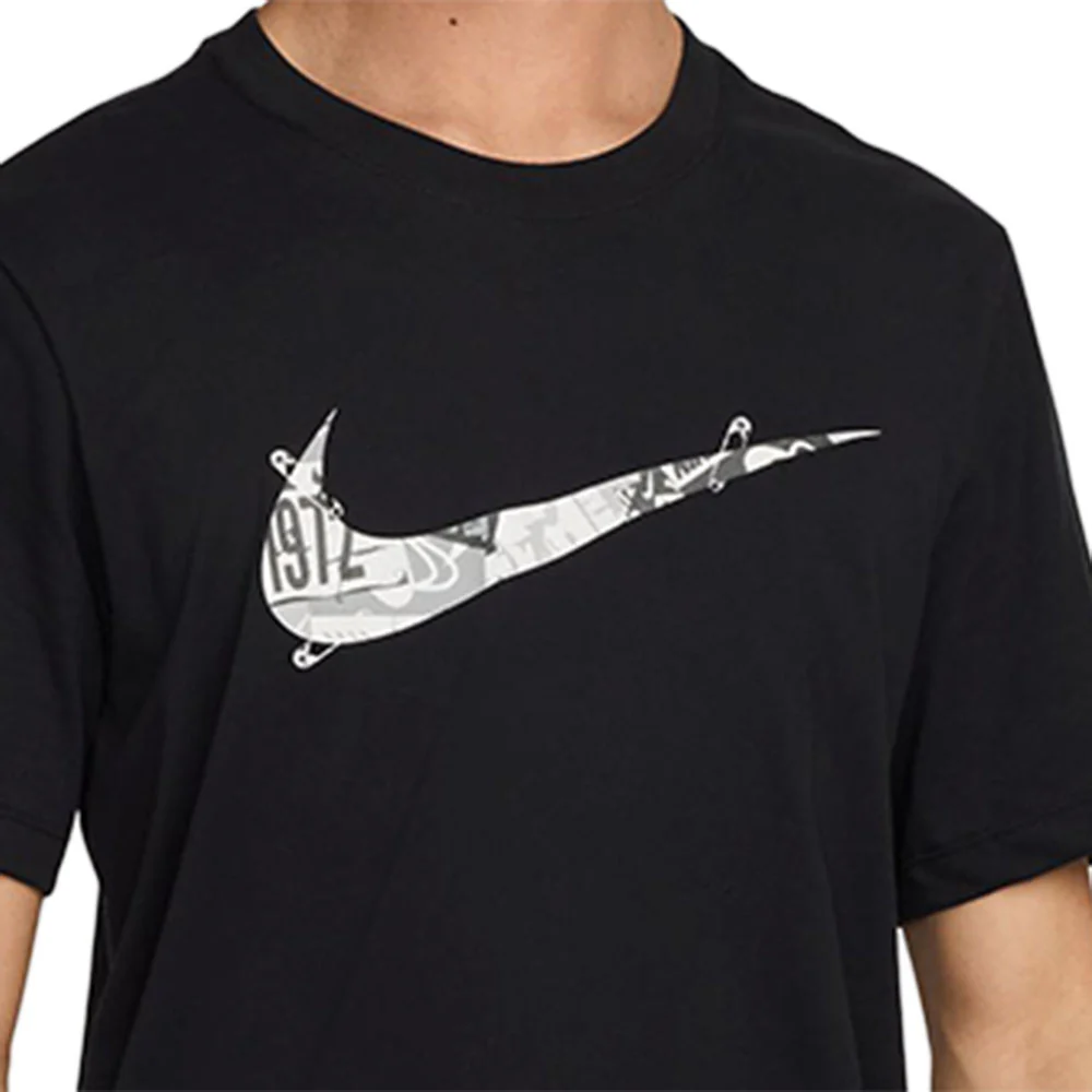 NIKE Dri-FIT Men's Running T-Shirt - Black - L (ASIAN SIZE)