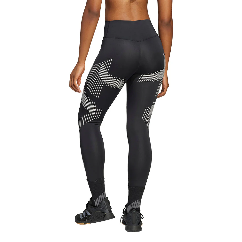 ADIDAS Optime Power 7/8 Women's Training Leggings - Black - 2XL (ASIAN SIZE)