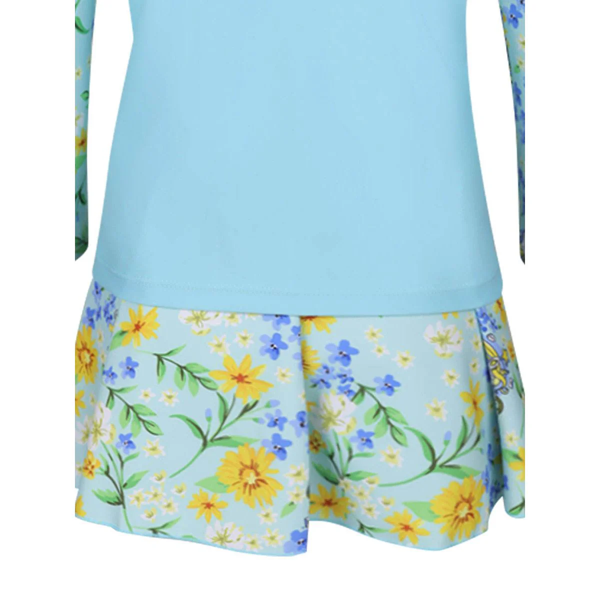 BONA G-413 A Girls Swimsuit - Blue - US 12