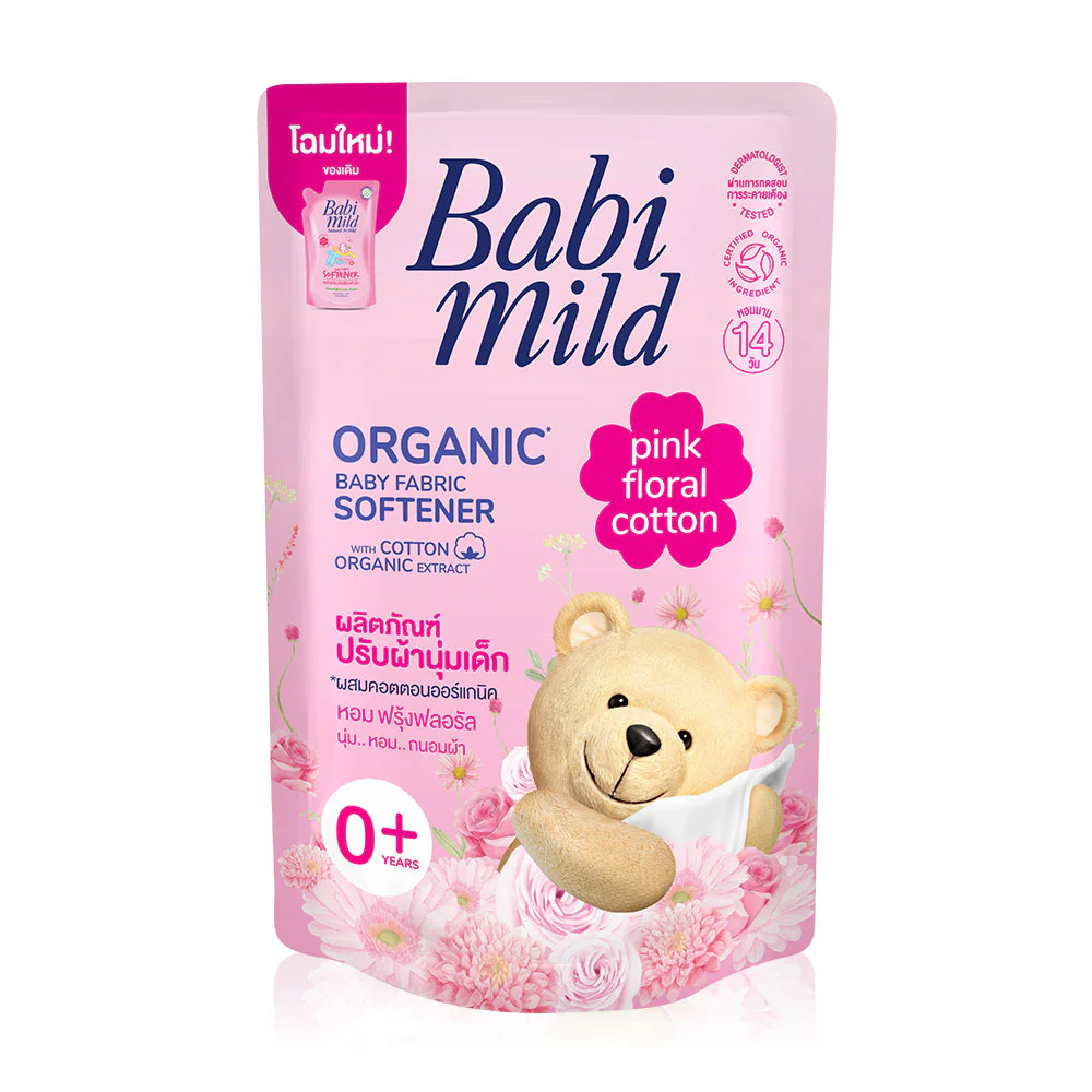 Babi Mild Organic детские Fabric Softener Pink Floral Cotton 570 мл