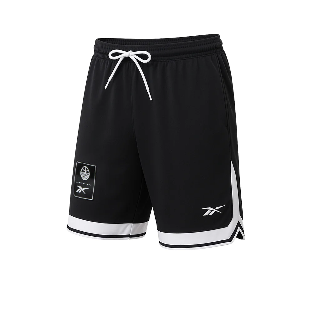 REEBOK ID Basketball Women's Training Shorts - Black - L (US SIZE)