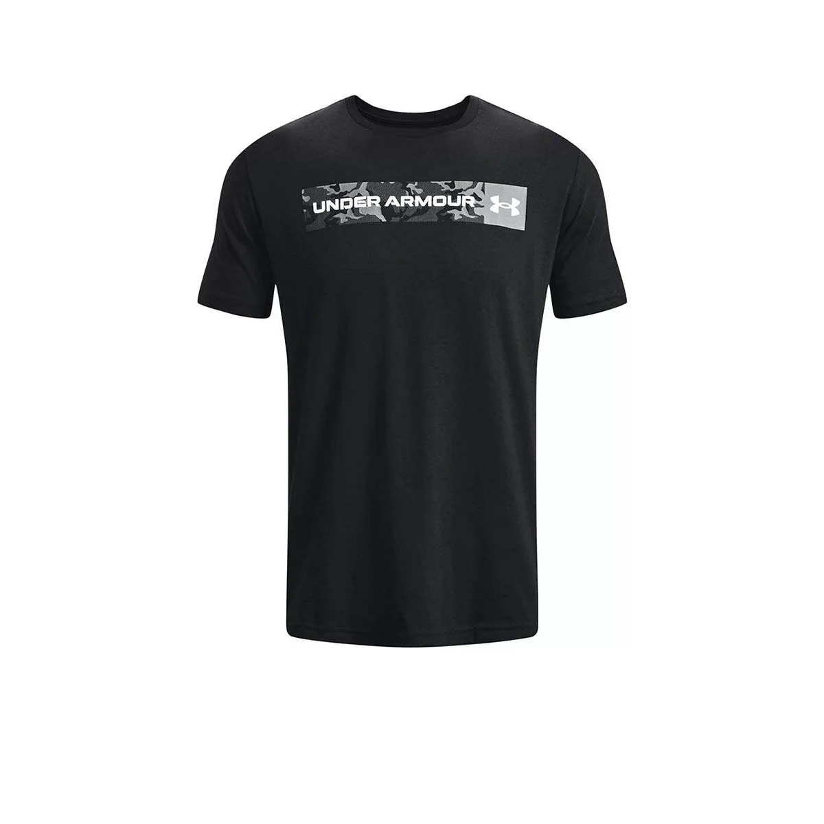 UNDER ARMOUR Camo Chest Stripe Men's Training T-Shirt - Black - L