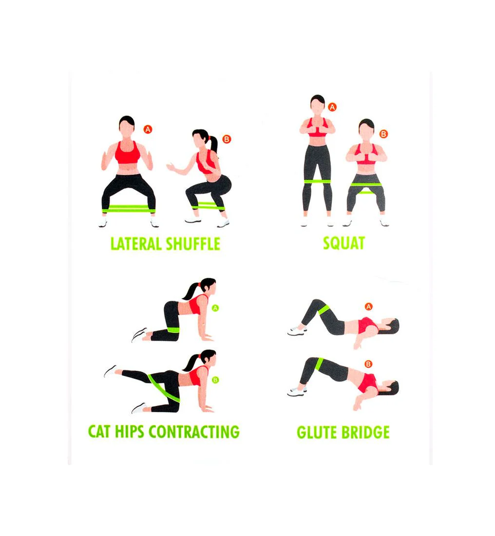 S SPORTS Elastic Booty Band - Green - S