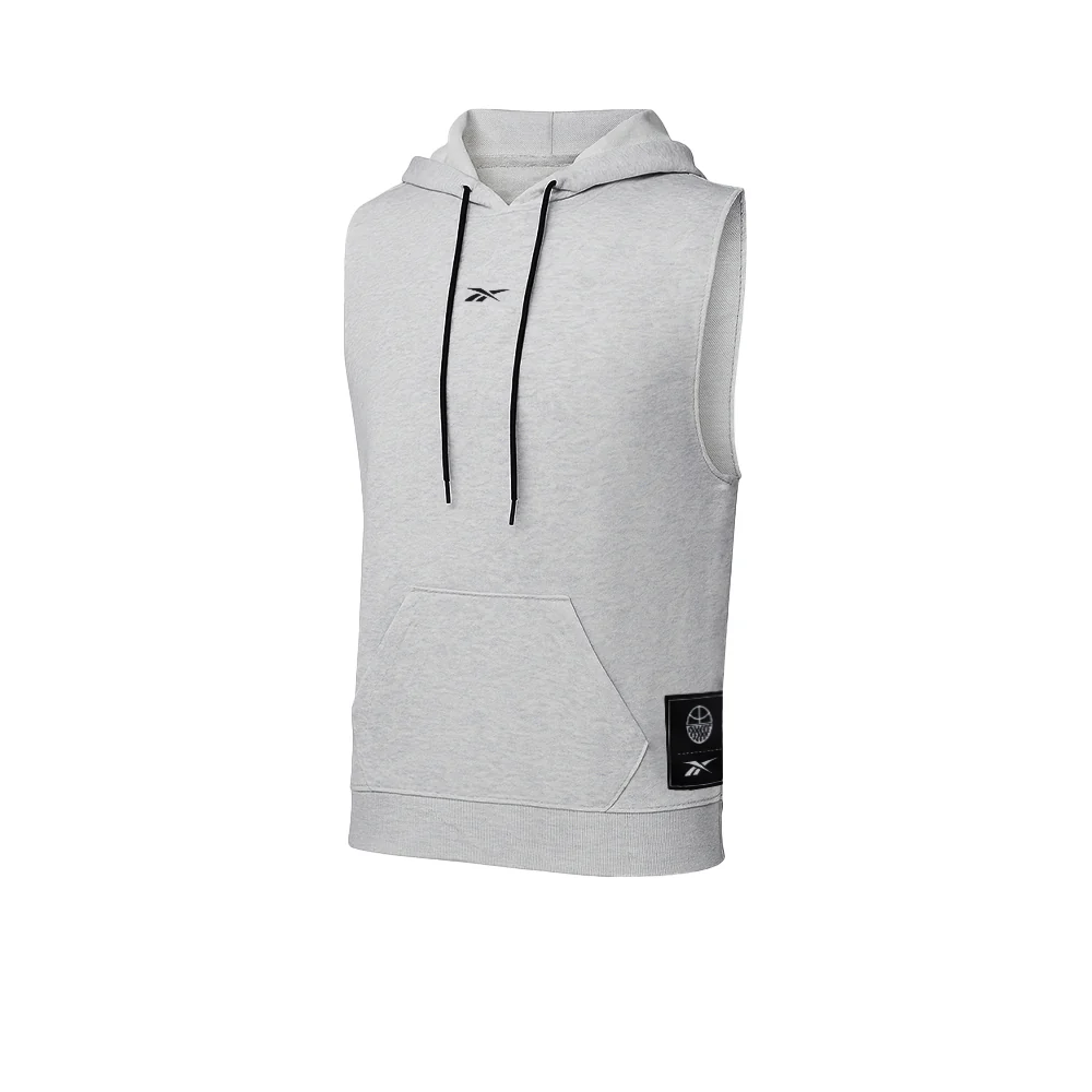 REEBOK ID Basketball Men's Hoodie - Grey - L (US SIZE)