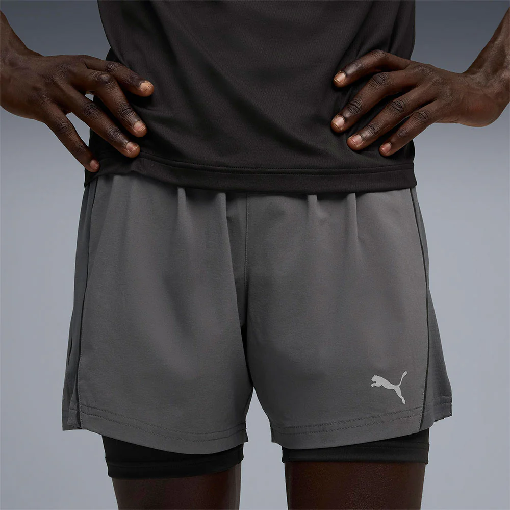 PUMA Velocity 5'' Men's Running Shorts - Grey - L (UK SIZE)