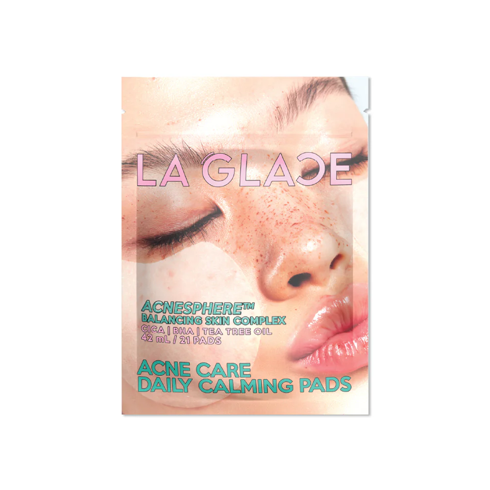 LA GLACE Acne Care Daily Calming Pads Travel Size 21 Pads - #Acne Care Daily