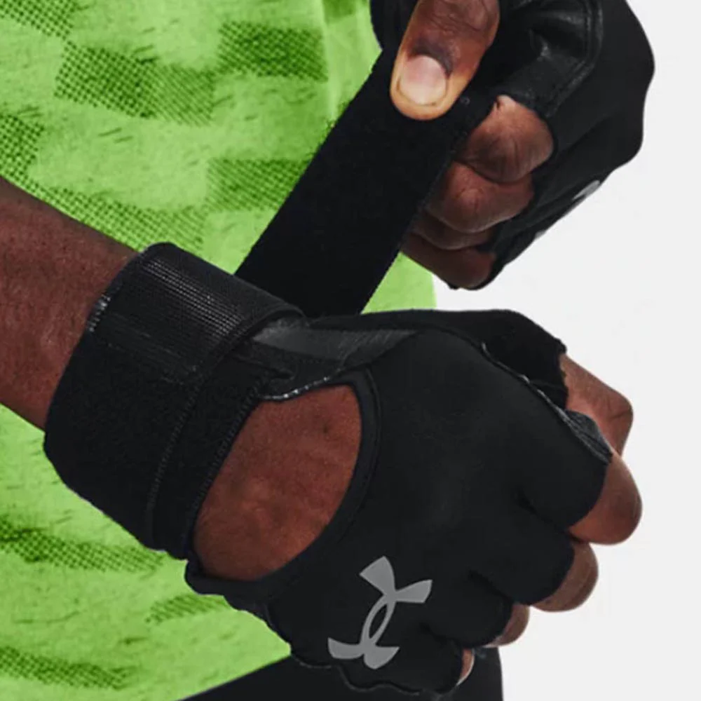 UNDER ARMOUR Weightlifting Men's Training Gloves - Black - L